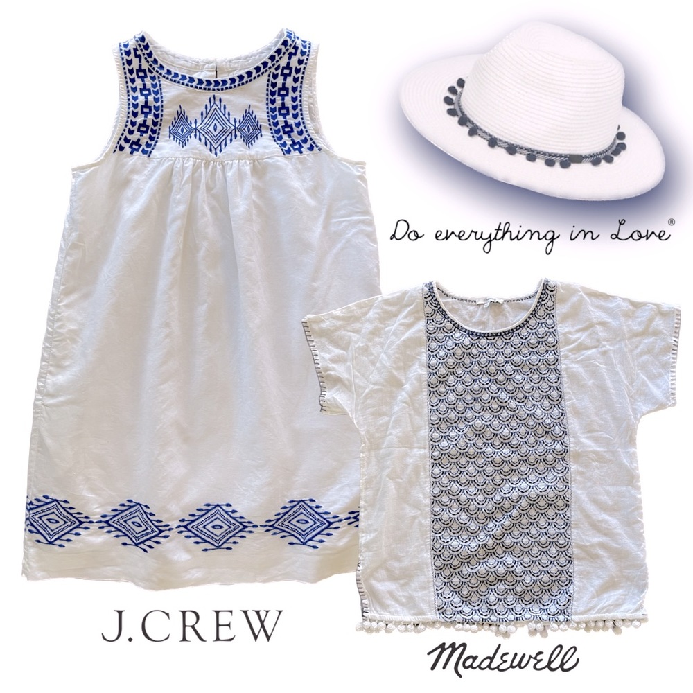 J.Crew | Madewell | do everything in love | White & Blue BUNDLE Sz S/4